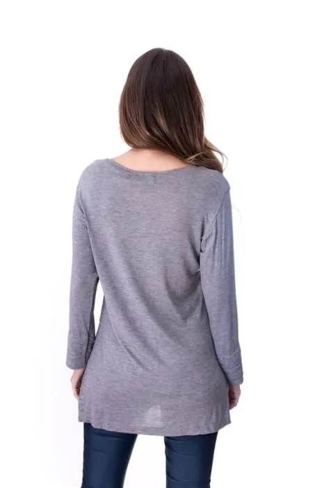 Blusa Charlotte ML Cinza Mid (big)