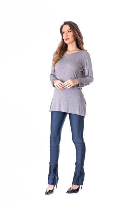 Blusa Charlotte ML Cinza Mid (big)